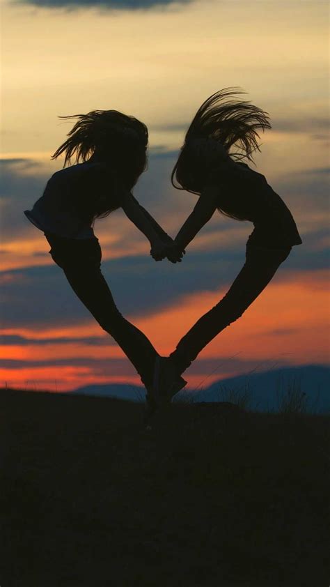 Sunset Two Best Friends Wallpapers Download Mobcup
