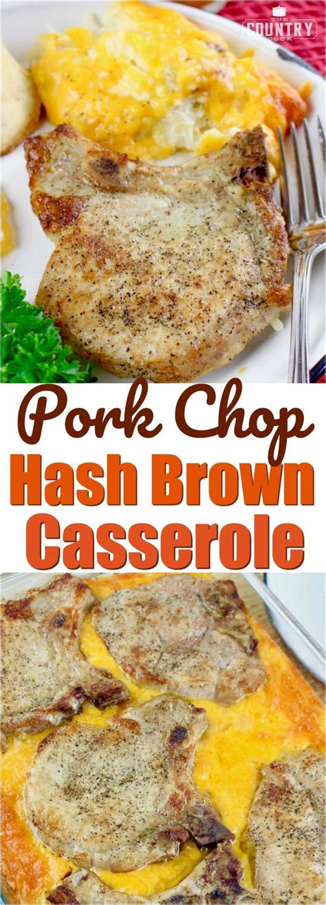 I prefer to cook my hash browns in bacon grease. PORK CHOP HASH BROWN CASSEROLE | Recipe | Hotdish recipes ...