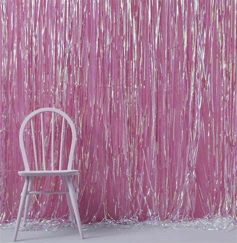 Iridescent Foil Fringe Curtain Love Of Character
