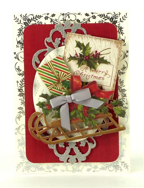 Our card blanks are ready and waiting to be transformed to suit your seasonal style! © Anna Griffin, Inc. ~ Holiday Trimmings Card Making Kit | Christmas card inspiration, Anna ...