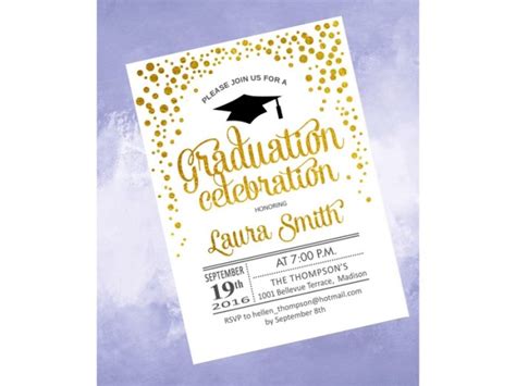 70 Invitaciones De Graduación Para Editar Originales Ideas 2018