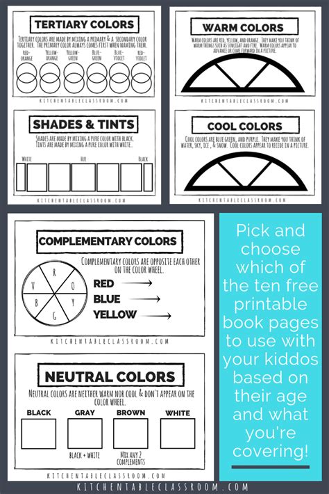 Color Theory For Kids A Free Printable Book The Kitchen Table