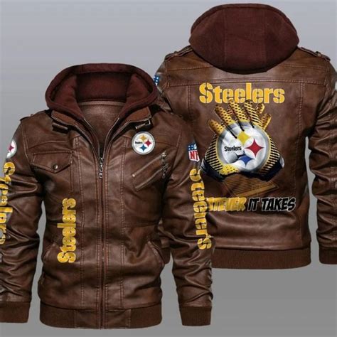 Pittsburgh Steelers Leather Jacket Wt74 Nflfccom Nfl Fc