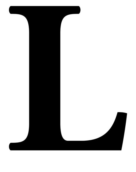 Letter L Clipart Black And White