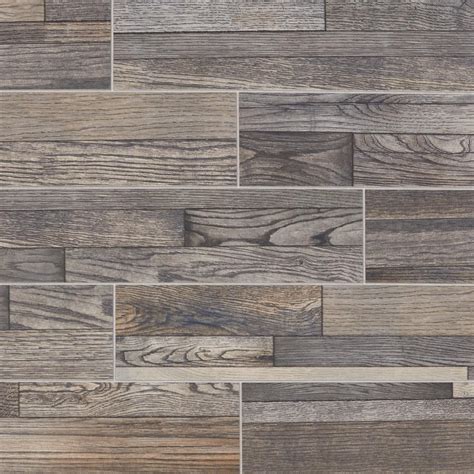 Daltile Evermore Pewter Wood In X In Glazed Porcelain Floor And Wall Tile Sq Ft