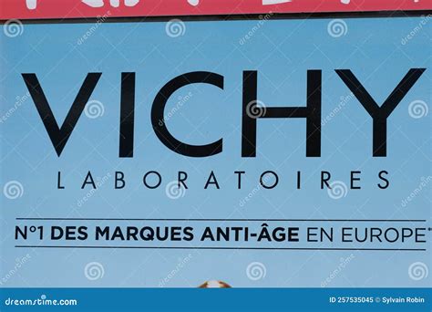 Vichy Laboratoires Brand Text And Logo Sign Vichy Volcanic Mineralizing Water For Editorial