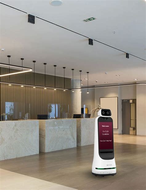Lg Rscgd20 Cloi Guidebot Robot With Guiding Mobile Advertising Lg