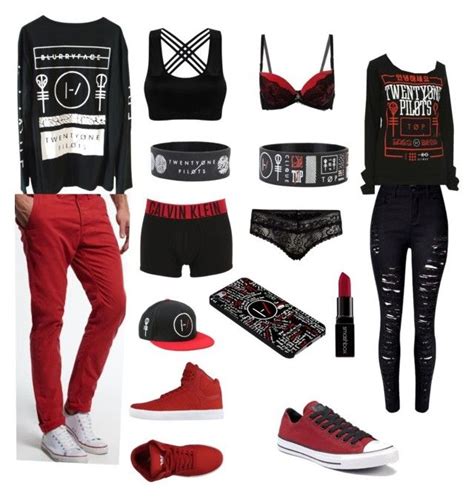 21 Pilots Couple Outfit For Lesbian S By Emo69 Liked On Polyvore Featuring Supra Converse