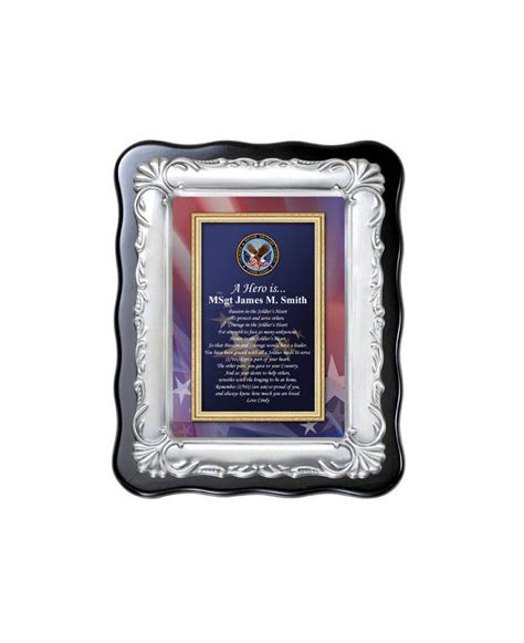 Personalized Military Plaque T Retirement Service Poetry Frame Goin