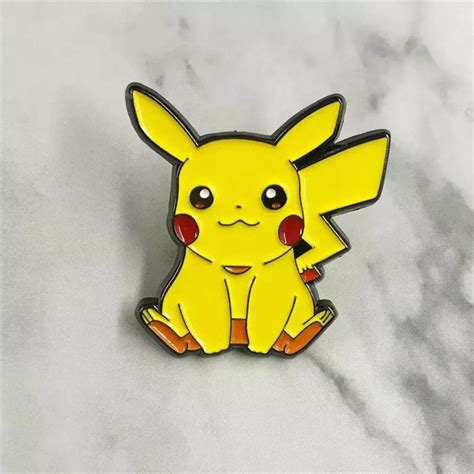 Pikachu Pokémon Pin And Badge Pokémon Pin Pikachu Pin Etsy