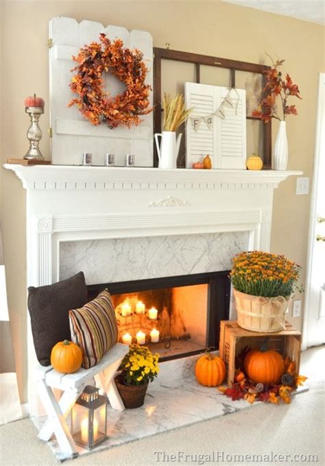The opportunity is there and it is clear that the sofa would look better with the throw pillows, but all you have to do is add them. DIY Fall Mantel Decor Ideas to Inspire! - landeelu.com