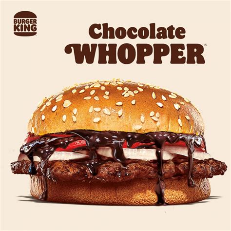 Burger King Launching Chocolate Whopper With Mashed Up Fries From 1 Apr