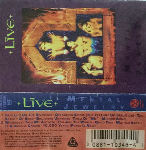 Live Mental Jewelry 1991 Cassette Discogs
