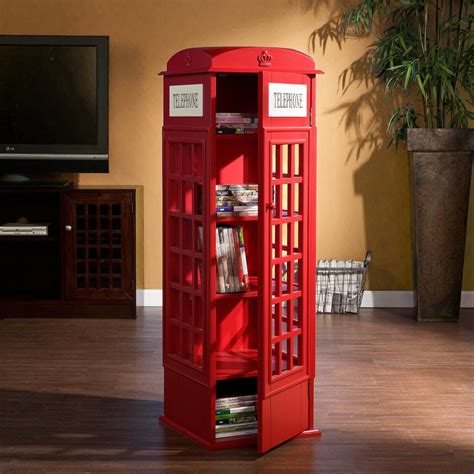 Red Phone Booth Cabinet London Phone Booth Creative Bookcases