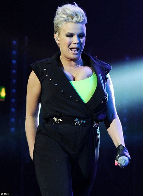 Kerry Katonas Nipple Slips Out Of Her Top On Stage With Atomic Kitten