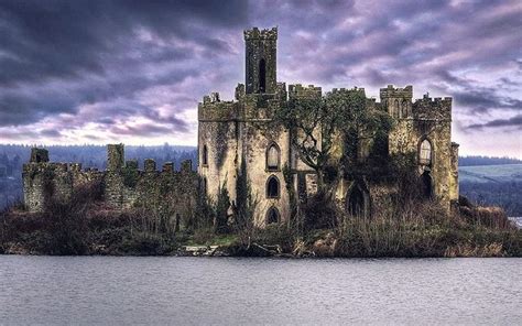 Mcdermotts Castle On An Island In The River Shannon In County