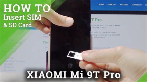 How To Insert Nano SIM Card In XIAOMI Mi T Pro SIM Card Installation YouTube