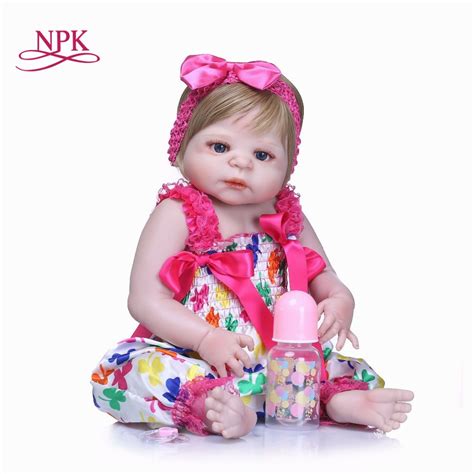 Npk Inch Doll Reborn Full Vinyl Babies Doll For Girls Cm Realistic