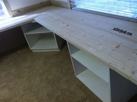 It can be the place for computer, kitchen sink, table, and even just for decorative ornaments. L-shaped desk for a studio | Desk plans, Diy desk plans ...
