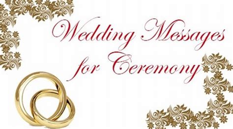 Wedding Messages For Ceremony Wishes For Marriage Ceremony