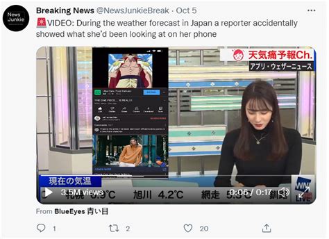 This Japanese Reporter Did Not Screen Share A Clip From ‘one Piece On