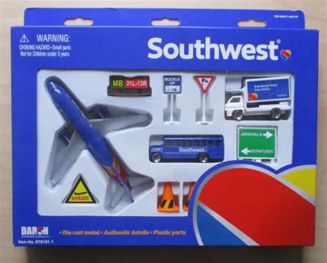 Southwest Airlines Airplane Airport Playset Truck Signs Etc Daron Toys