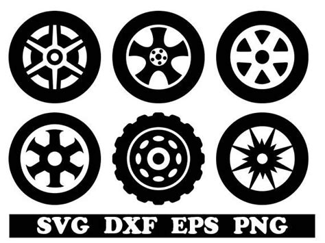 Wheel Svg Wheel Dxf Wheel Stencil Svg Wheel Clipart Etsy