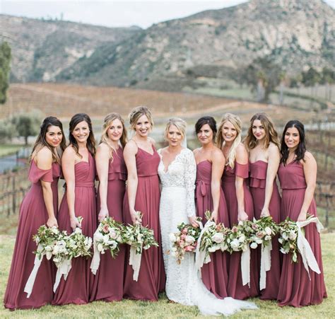 Jenny Yoo Collection Bridesmaids Featuring Long Mismatched Luxe