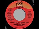 Lenny Williams - Ten Ways Of Loving You *Knobhill Records* - YouTube