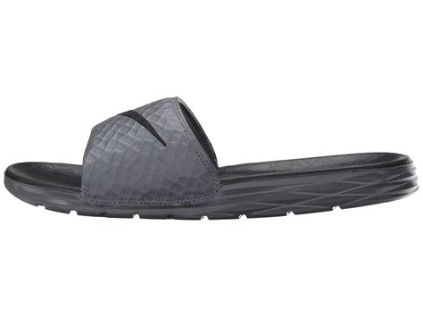 Lyst Nike Benassi Solarsoft Slide 2 Dark Grey Black Men S Slide Shoes In Gray For Men Save