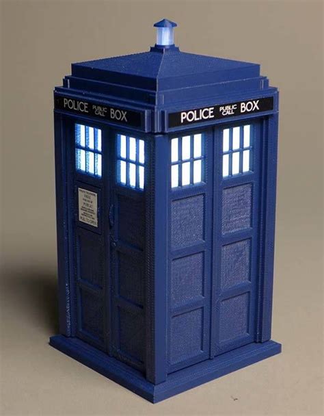 The Doctor Who 3d Printed Tardis Model Kit Serves As A Pen Holder