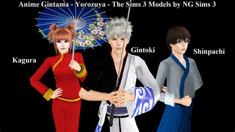 Anime Gintama Yorozuya The Sims 3 Models By Ng9 On Deviantart