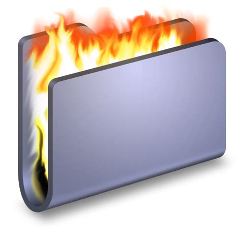 Burn Blue Folder Icon Alumin Folders Iconset Wil Nichols