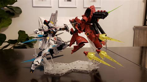 Nu Gundam Vs Sazabi The Fateful Showdown Gunpla