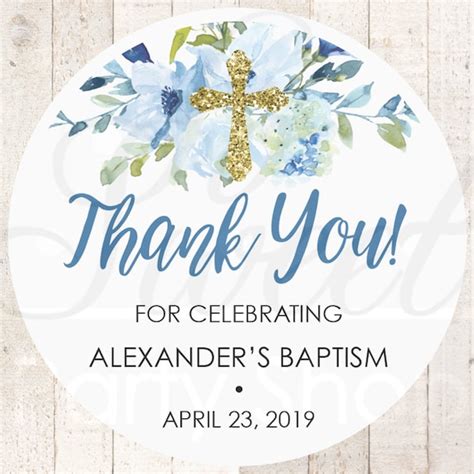 Thank You For Coming To My Baptism