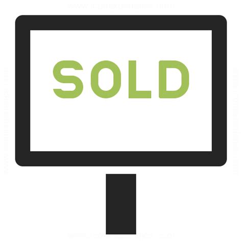 Signboard Sold Icon And Iconexperience Professional Icons O Collection