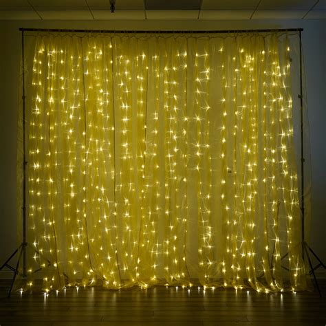 20ft X 10ft 600 Sequential Gold Led Lights Big Photography Organza