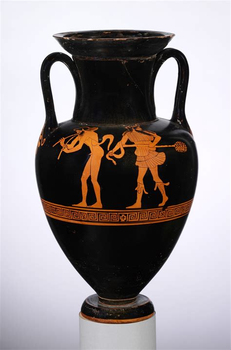 Didoofcarthage Red Figure Nolan Neck Amphora With Satyrs And Maenads