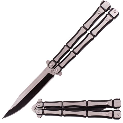 Misc Bf 201 1 Bones Butterfly Knife 1065 Steel Black And