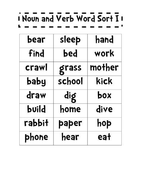 Nouns can also be objects of a verb in a sentence. First Place in 2nd Grade: Free Noun and Verb Word Sort