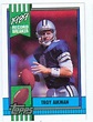 Troy Aikman football card 1990 Topps Record Breaker #3 Rookie Card ...