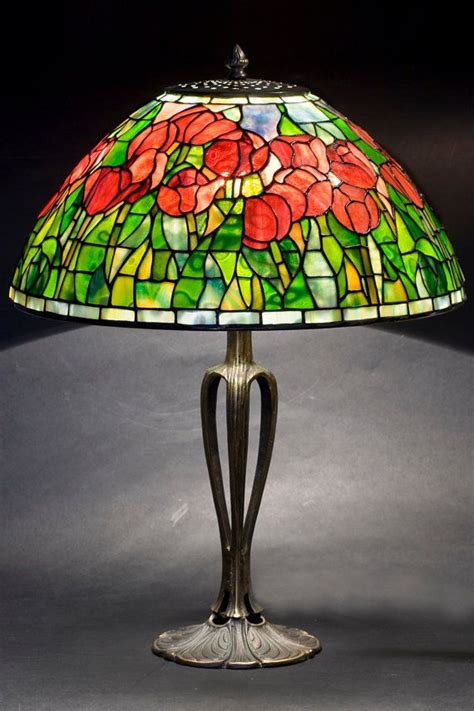 Table Lamp Home Decor Decorative Lights Tulip Lamp Etsy In 2021 Tulip Lamp Stained Glass