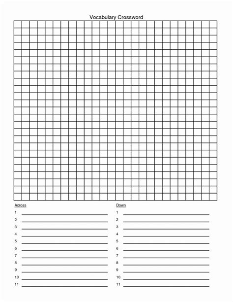 Blank Word Search Printable