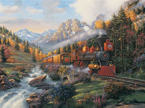 37 Fall Train Wallpaper
