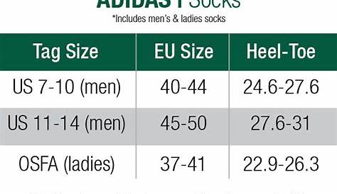 Buy > adidas sock chart > in stock