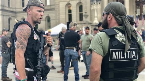 Armed Militia Supporters Rally Outside State Capitol
