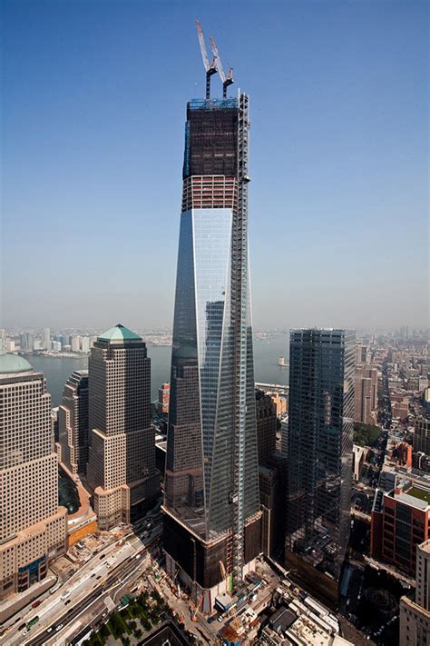 View Of The World Trade Center Under Construction From