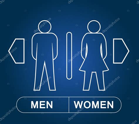 Man And Woman Restroom Sign Stock Vector Image By ©kimminthien 47058379