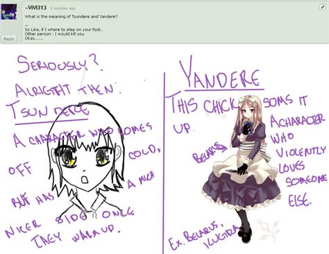 Tsundere And Yandere Q2 By Sweetbee123 On Deviantart