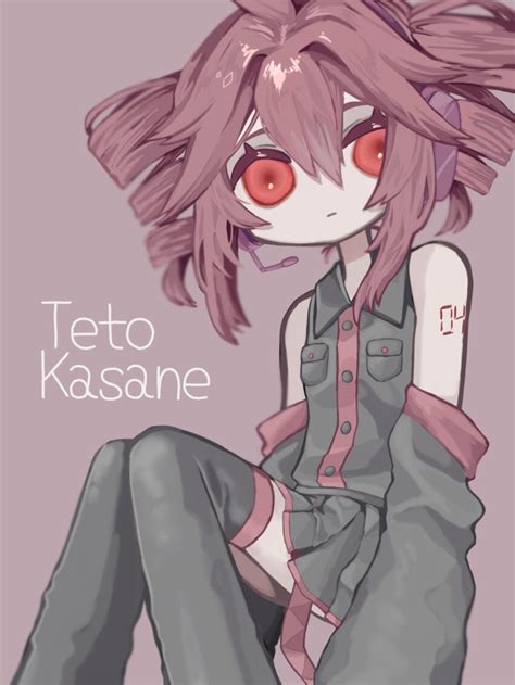 Kasane Teto Utau Highres Making Of Available 1girl Bare Shoulders Breast Pocket Buttons